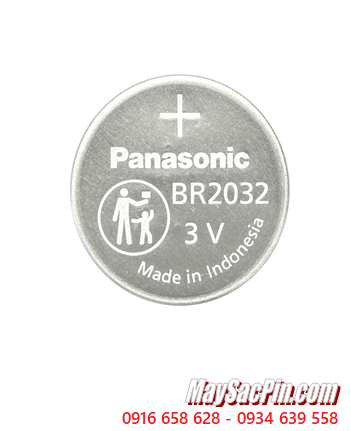 Panasonic BR2032 _Pin 3v lithium Panasonic BR2032 (Pin chịu nhiệt cao đến 125độ C) _Made in Indonesia